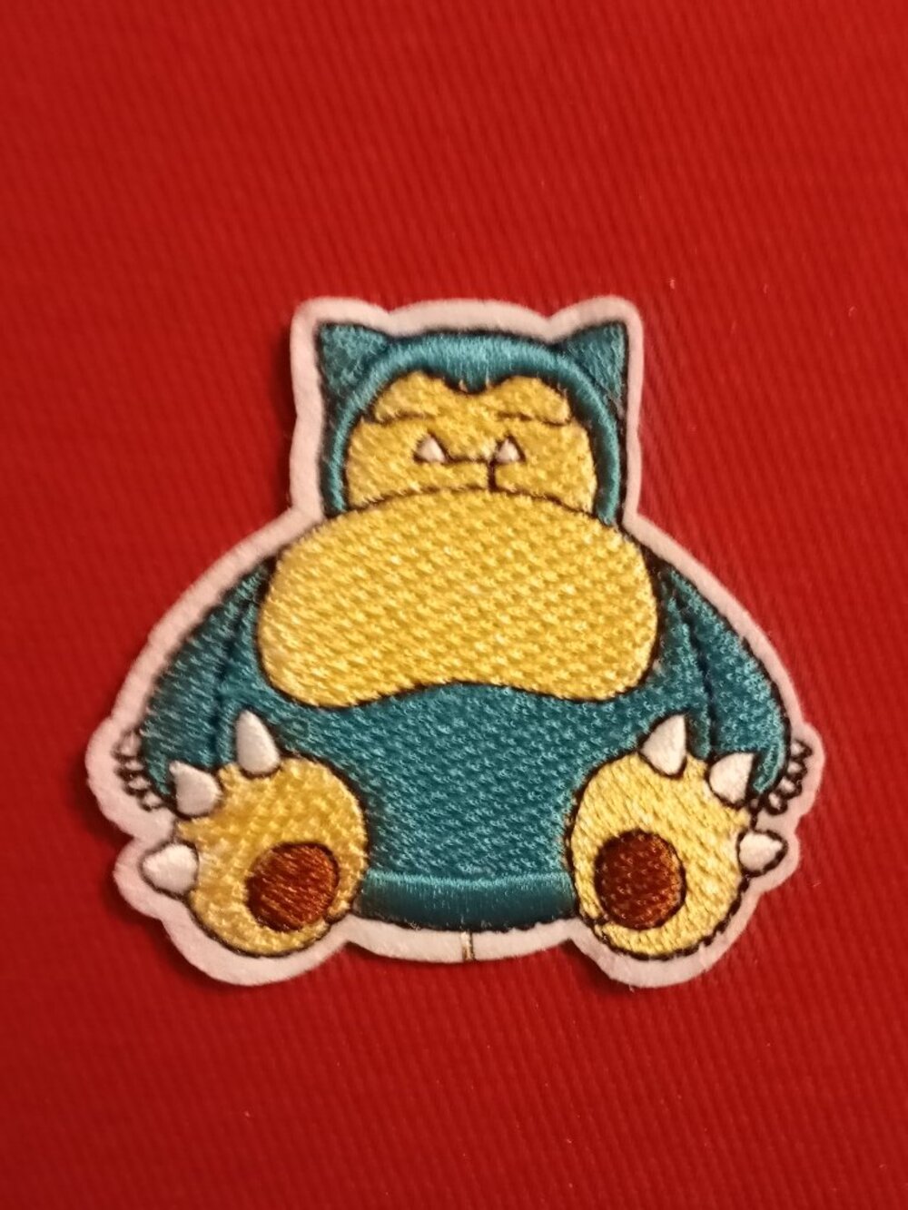 Snorlax Pokemon embroidered iron on patch